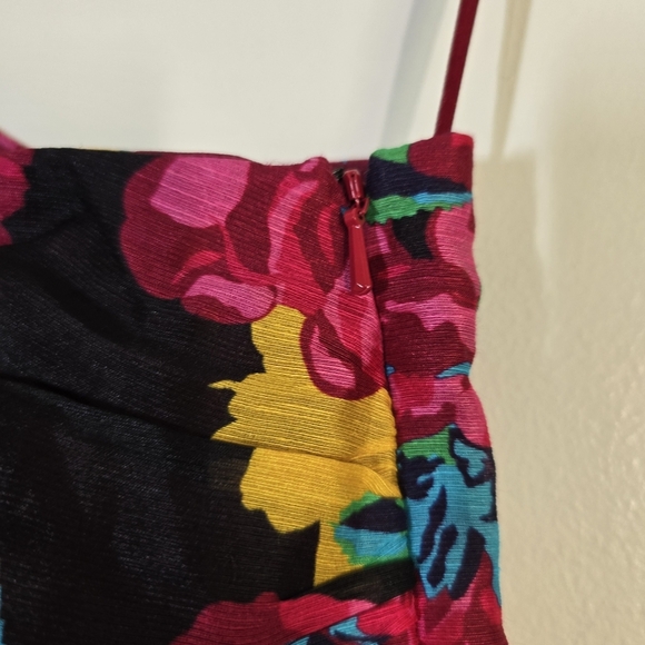 La Maison Talulah Barcelona Bloom Floral One Sleeve Mini Dress Silk Blen… - Picture 8 of 12